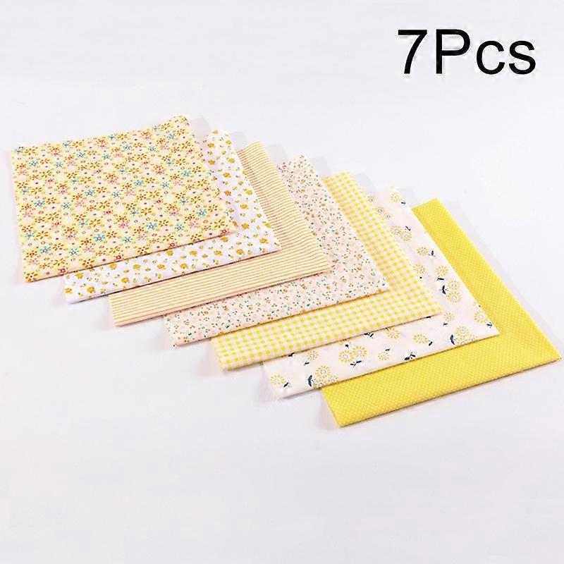 7pcs Flower Pattern Patchwork Fabric Printed Cotton Fabric Pure Cotton Floral Patchwork