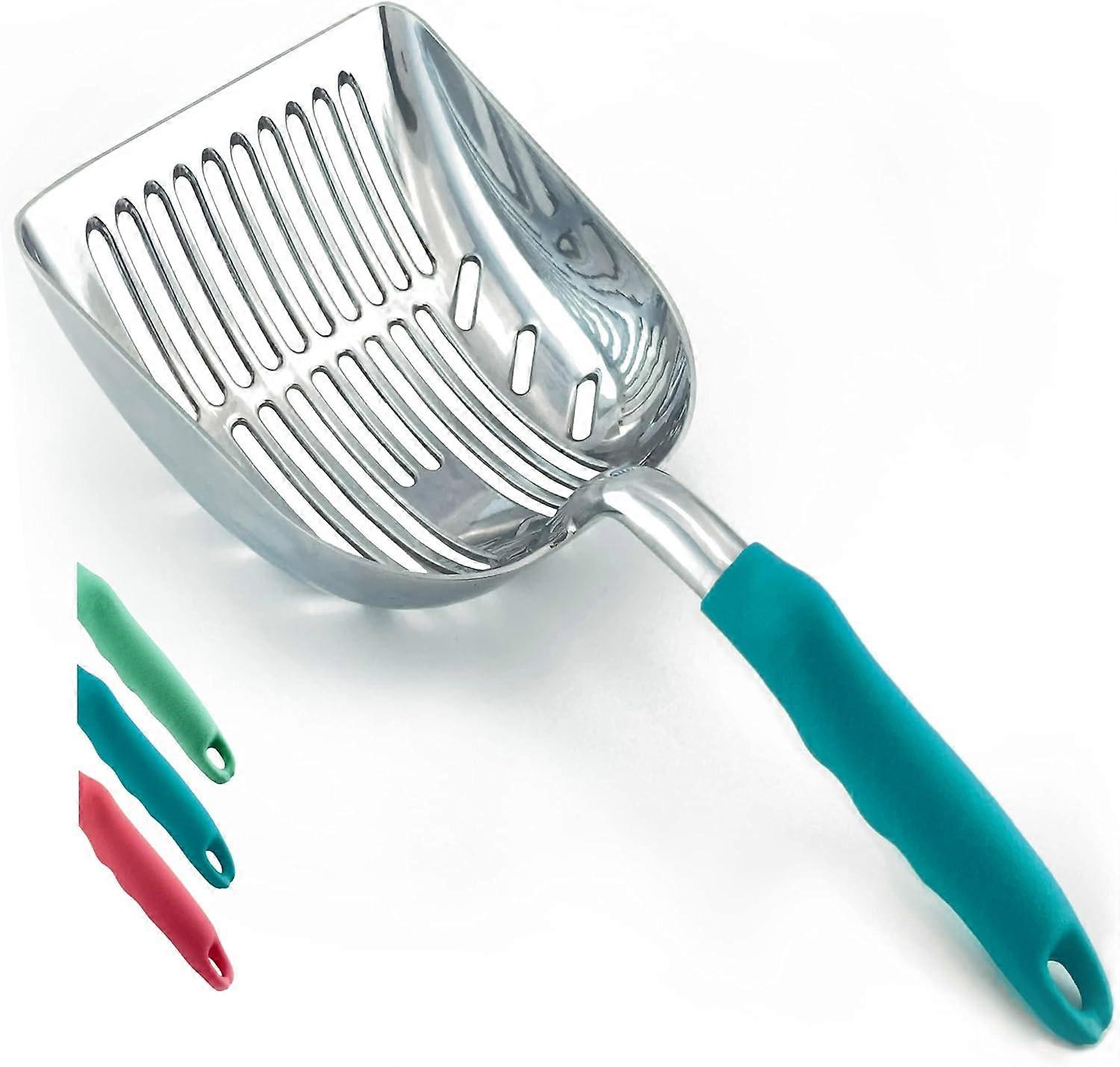 Cat Litter Scoop | Solid Metal | Litter Box Tray Pan Sifter (ONLY SILVER)