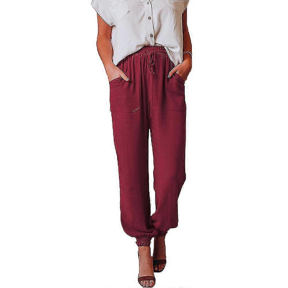 Pantaloni lunghi stringati da donna