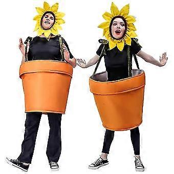 Lustige Sonnenblume Topfpflanze Kostm Halloween Rollenspiel Kostm  Requisiten A | Fruugo DE