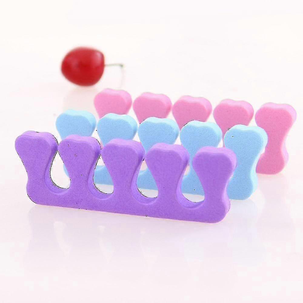 100pcs指セパレーターフィートケアスポンジネイルツールアートマニキュアペディキュアフットブレース