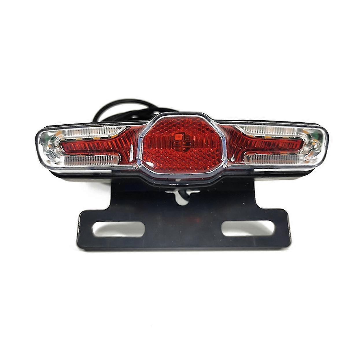 Electric Bicycle Tail Light with Turn Signal and Brake Light Compatible with 12-80V Brake Light compatible with