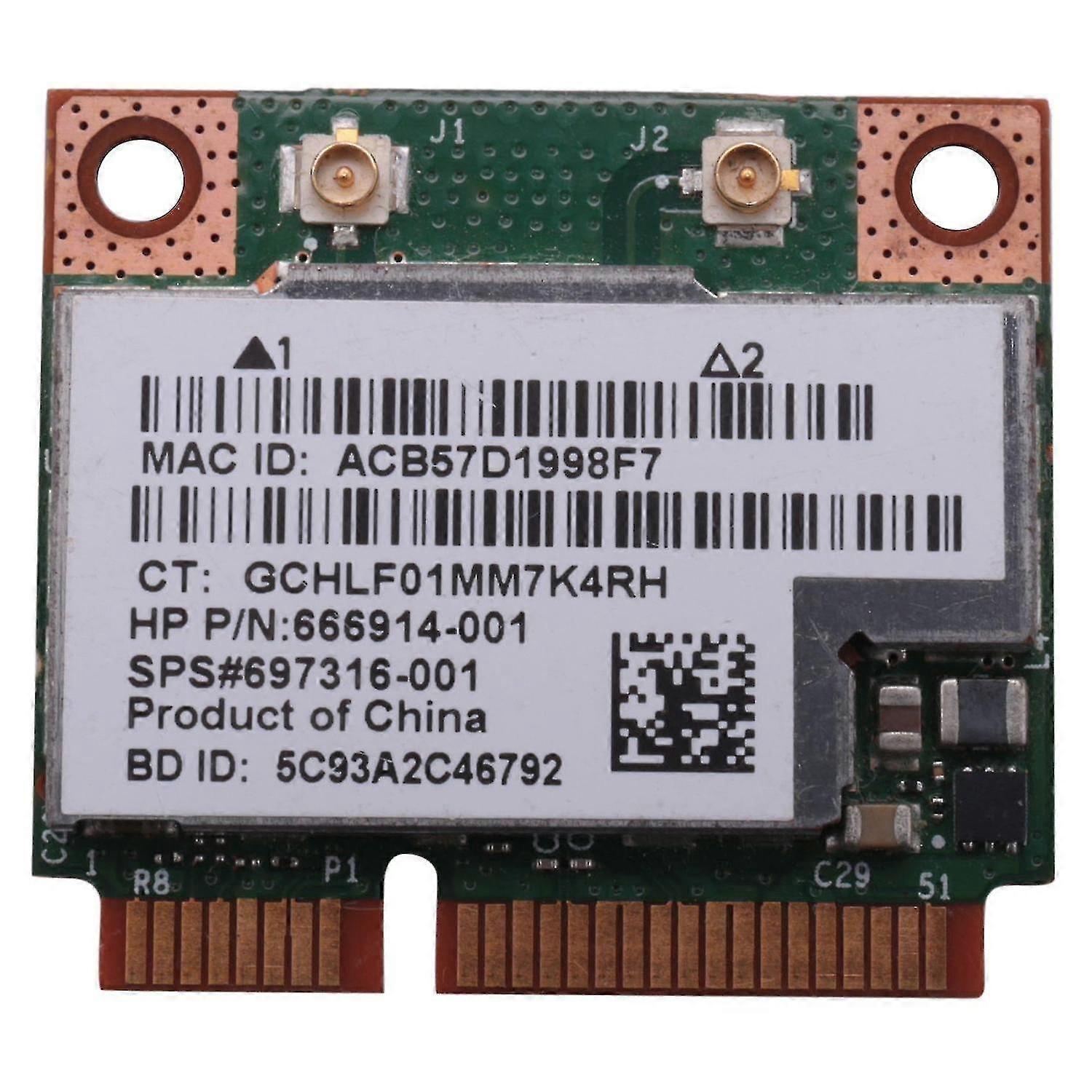Διπλή ζώνη Bcm943228hmb 802.11a / b / g 300mbps ασύρματη κάρτα Wifi Bluetooth 4.0 μισό μίνι Pci-e Noteboo