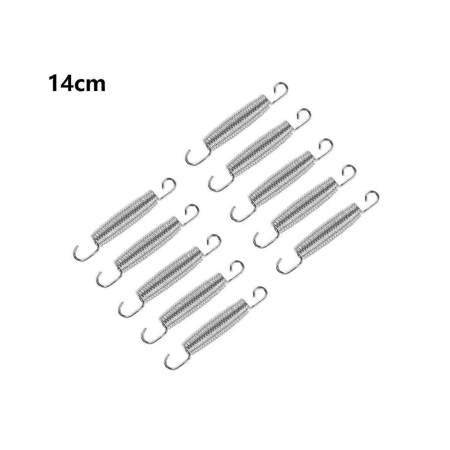 10Pcs 14cm Trampoline Springs Jumping Bed Stretching Hooks Kit