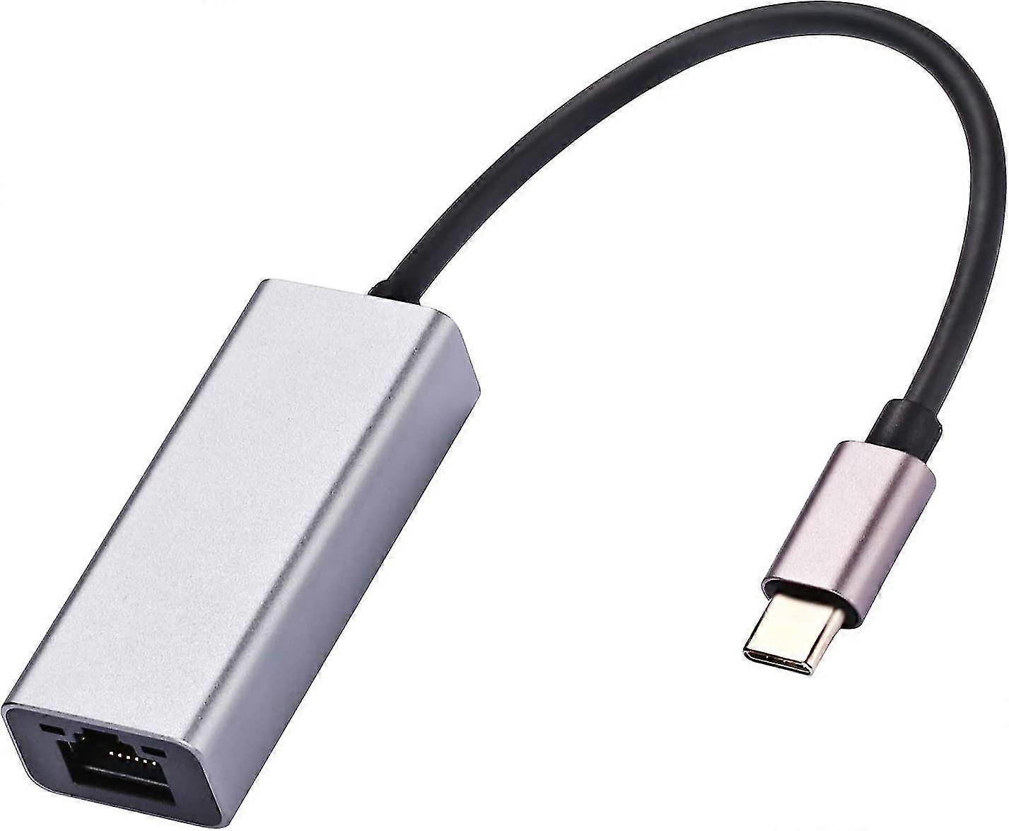 Usb-c To Ethernet Adapter Type C To Rj45 10/100/1000 Gigabit Ethernet Lan Network Adapter Compatible For Macbook Pro, Macbook, Imac, Dell Xps, Surface