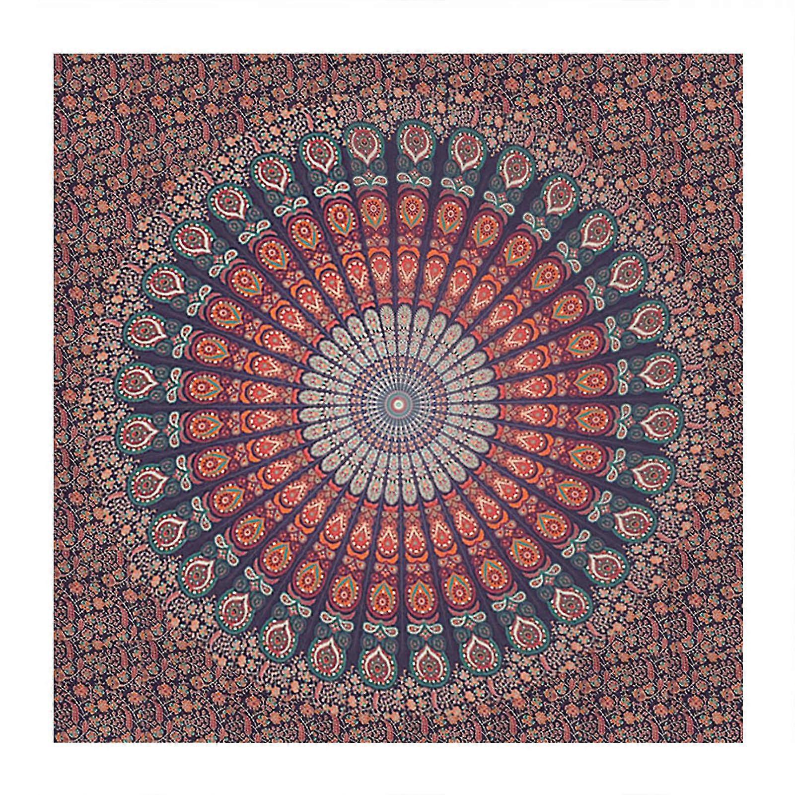 Bohemisk indisk mandala väggbonad sängkläder gobeläng väggbonad (3)