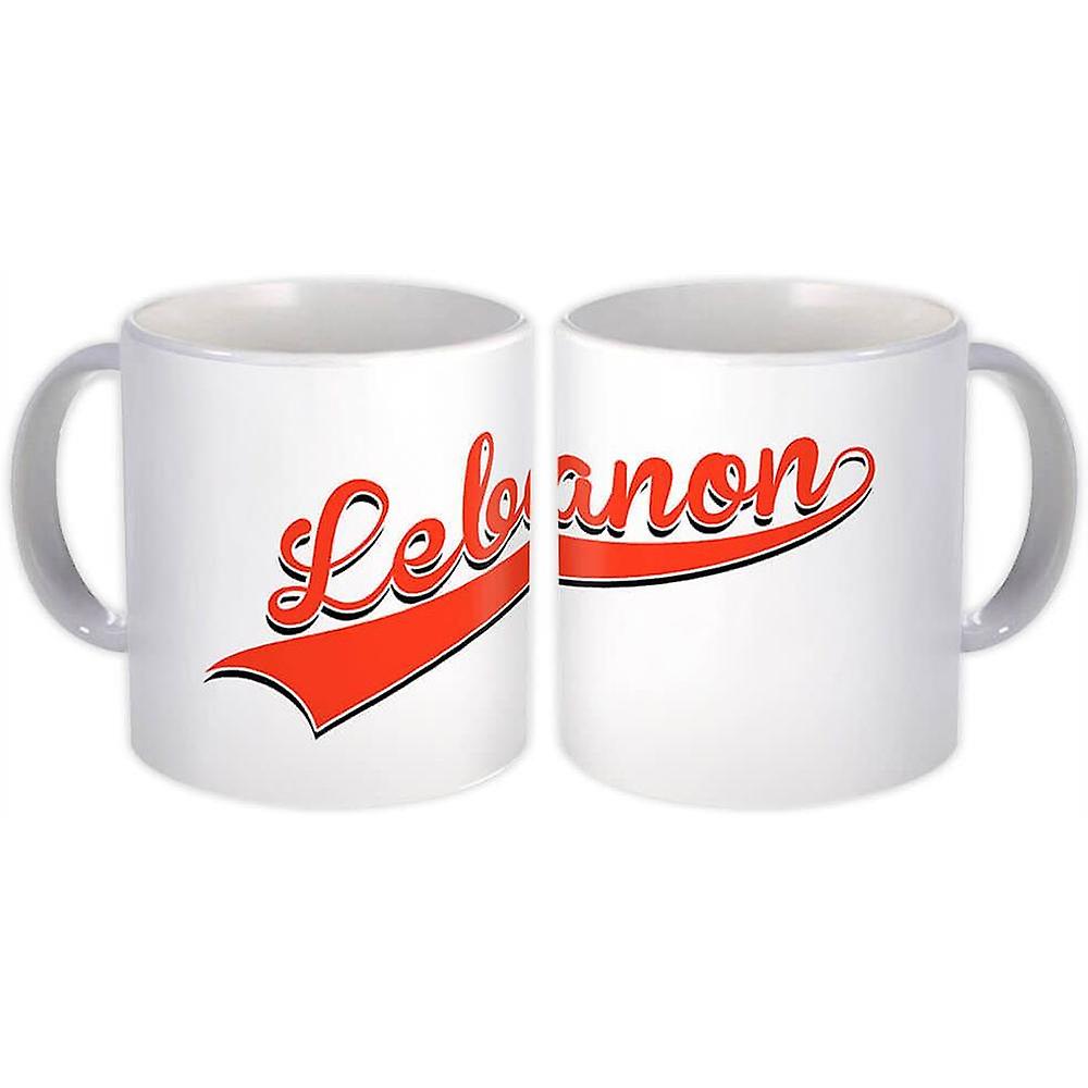 Geschenkbecher: Libanon Flagge