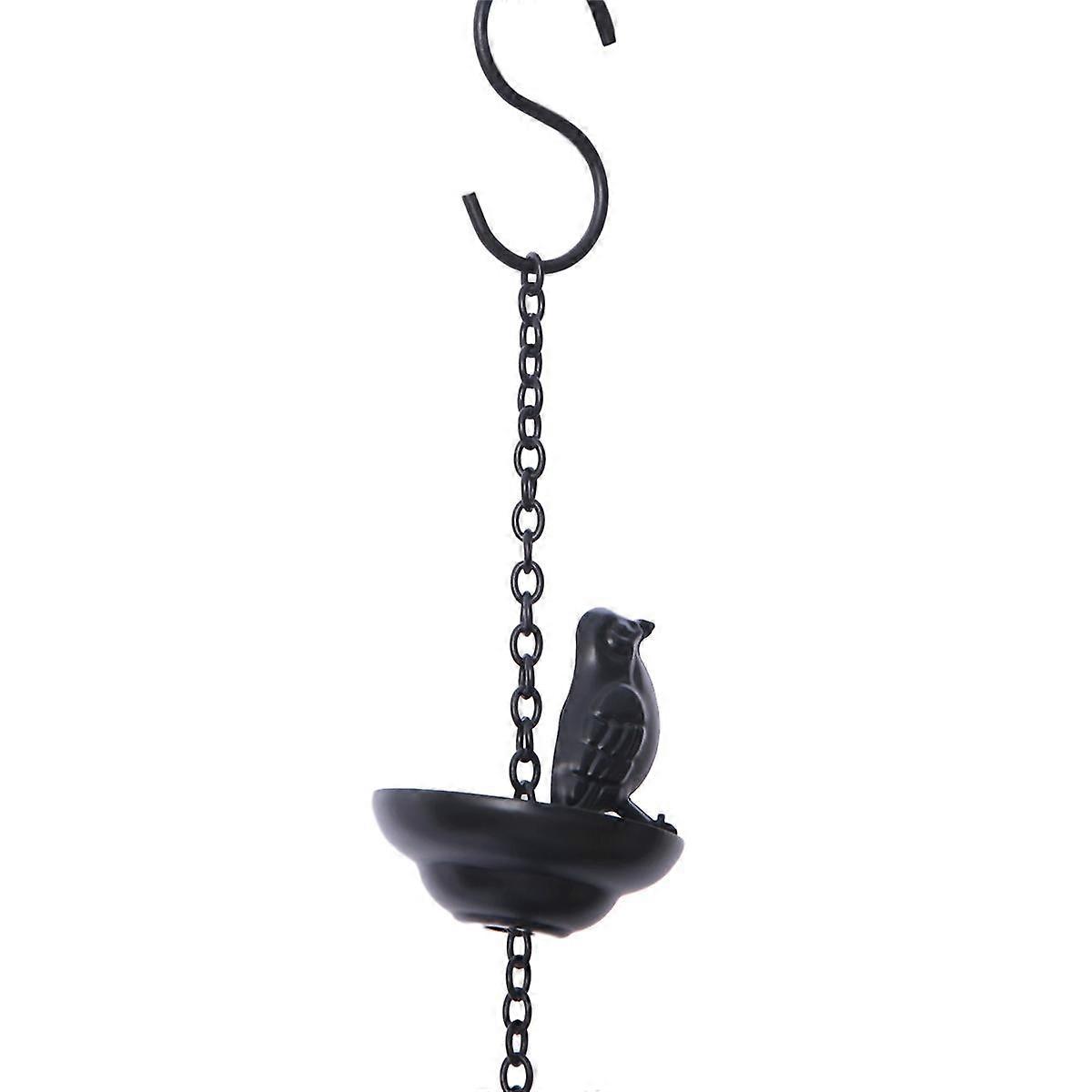 Mobile Birds on Cups Rain Chain for Outside, Rain Chains for Gutters Downspouts Rain Chain for Home,9x7x60cm