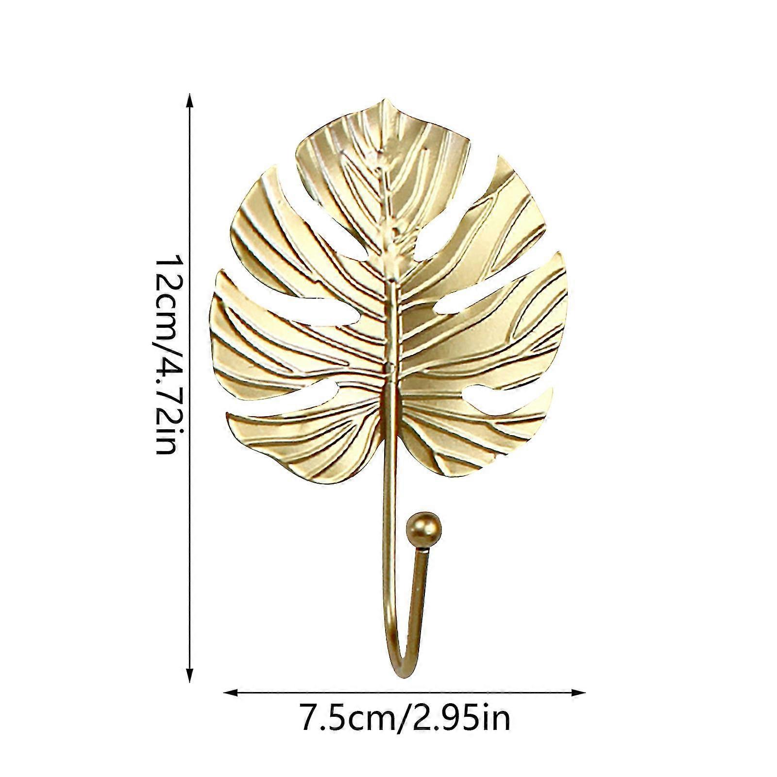 クリエイティブミニフックハンギングリストコートフックウォールフックホーム装飾葉