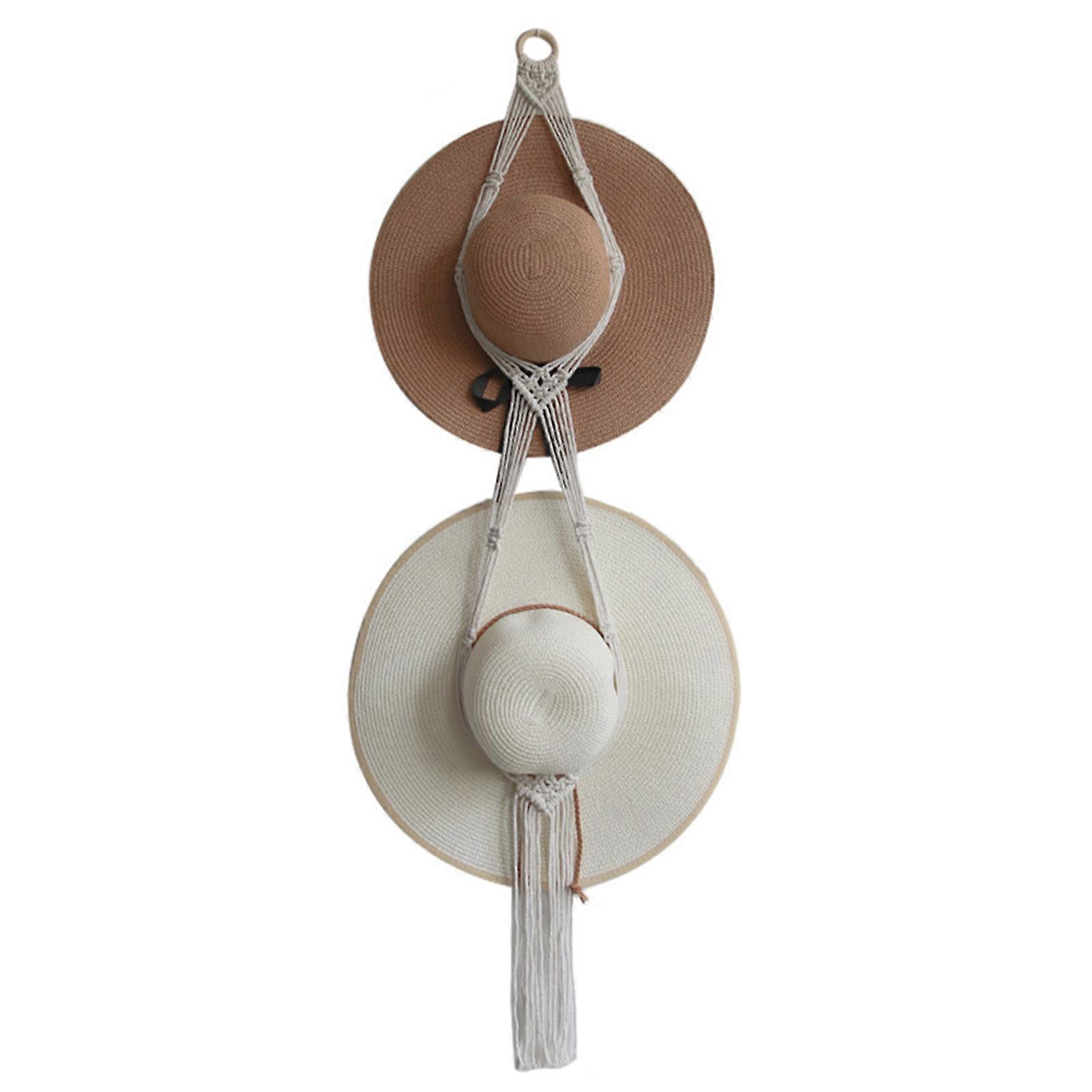 Unique Hanging Hat Rack Space-saving Practical Headgears Frame for Home