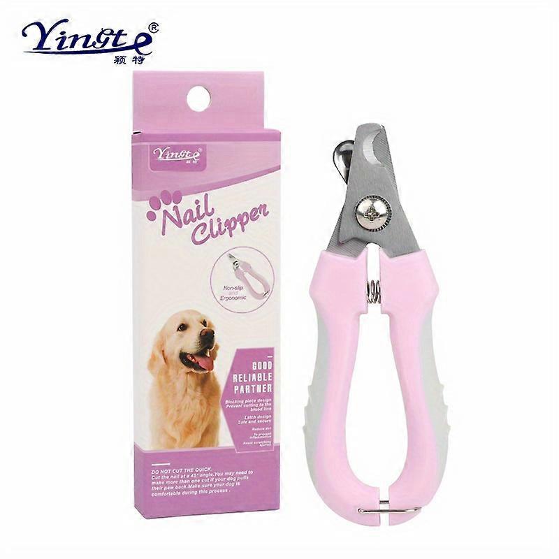 1pc Pet Nail Clipper, Pet Cleaning Supplies, Pet Grooming Tool With Protective Guard And Non-Slip Handles