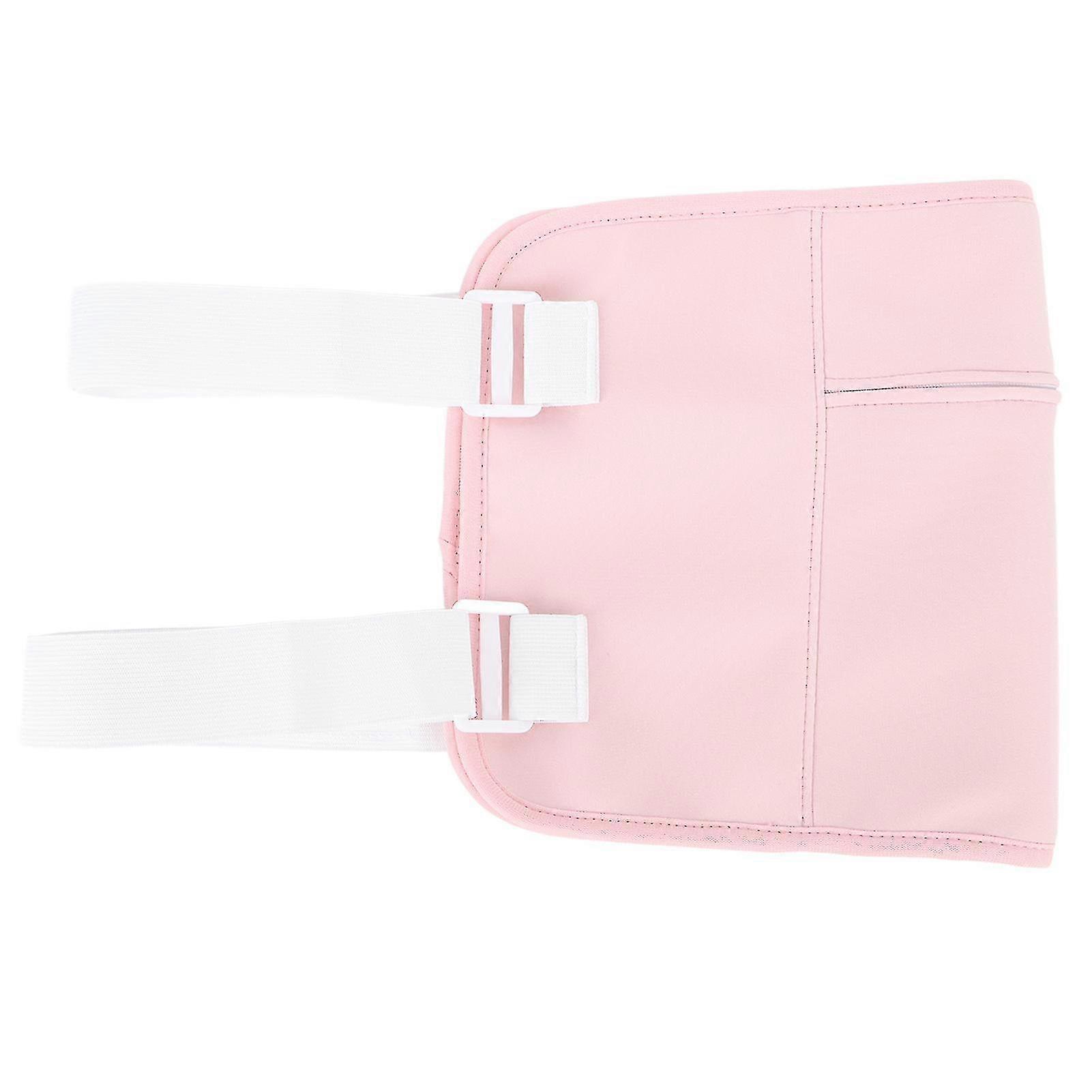 Adjustable Soft Pink Ergonomic Reusable Castor Oil Wrap for Liver Detox
