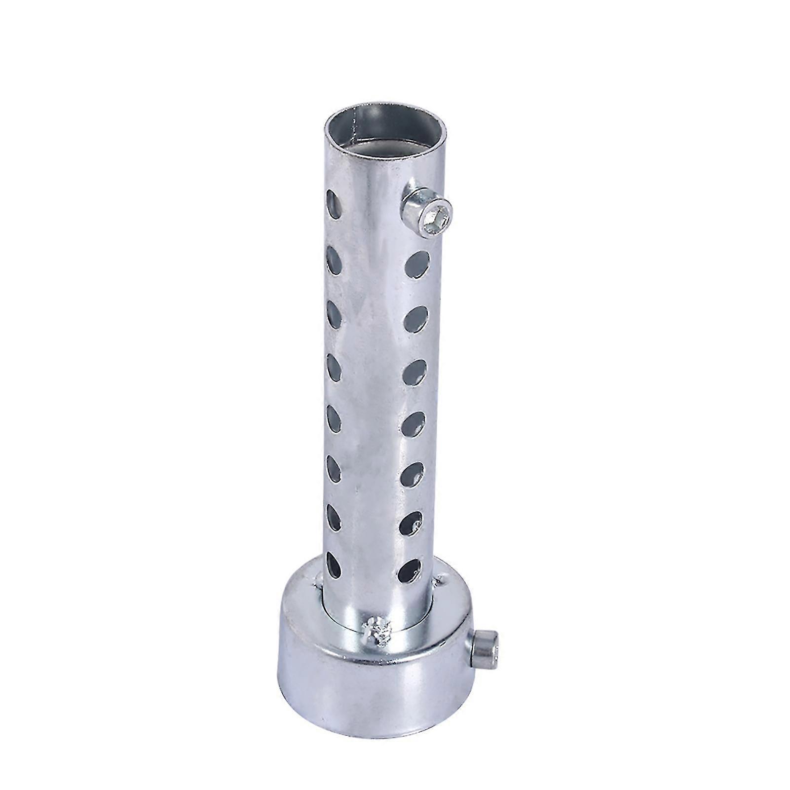 Universal 45mm Silver Motorcycle Exhaust Can with DB Killer Silencer Muffler Baffle Insert