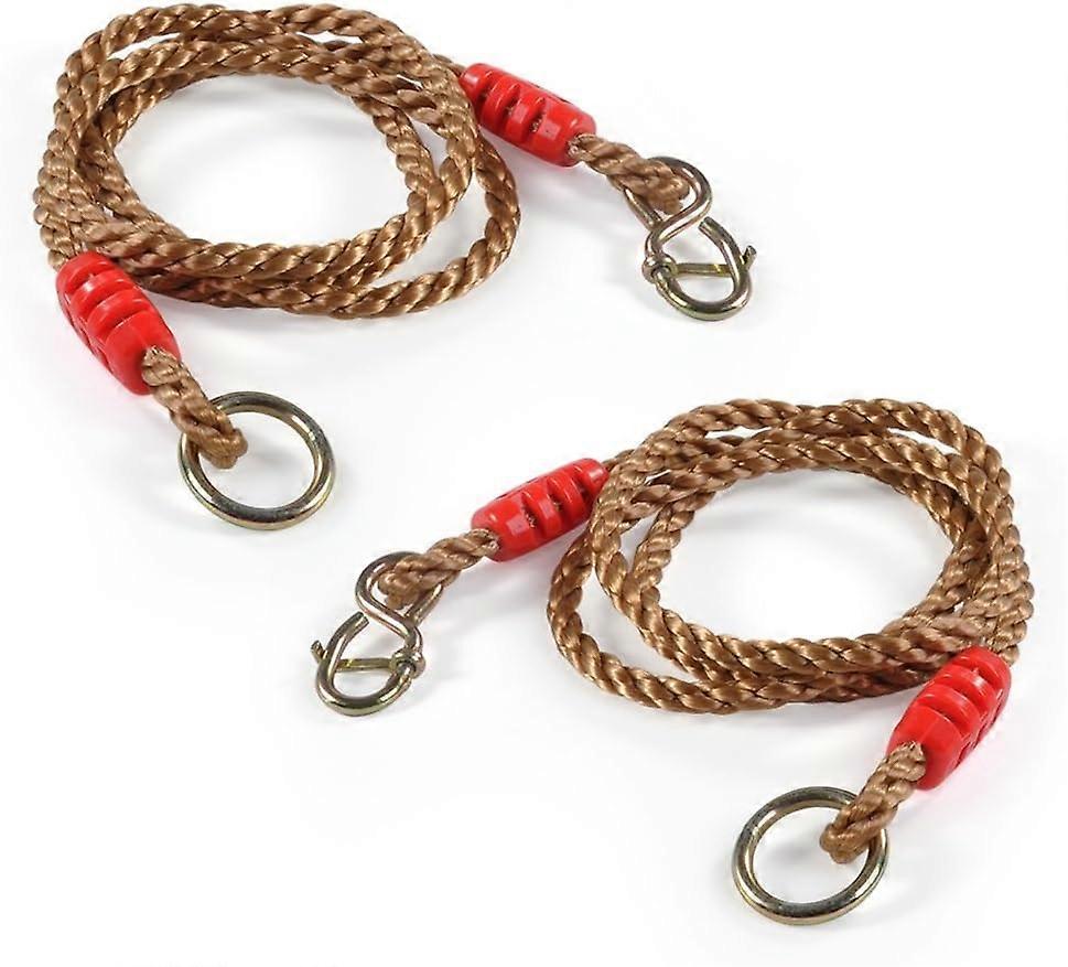 2 pieces of adjustable swing ropes, 1.8-meter-high tree hanging strong ropes, very suitable for hammock swing chairs