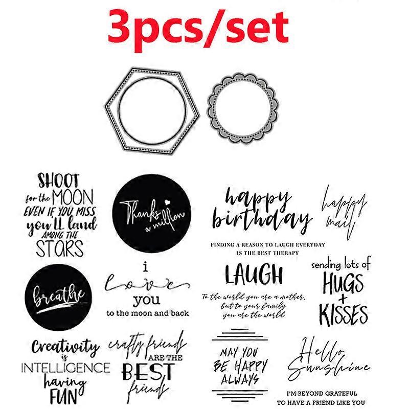 Words From the Heart Warmest Wishes and Heartfelt Notes Stamps and Dies Bundle for DIY Scrapbooking Card Crafts Making 2022 New