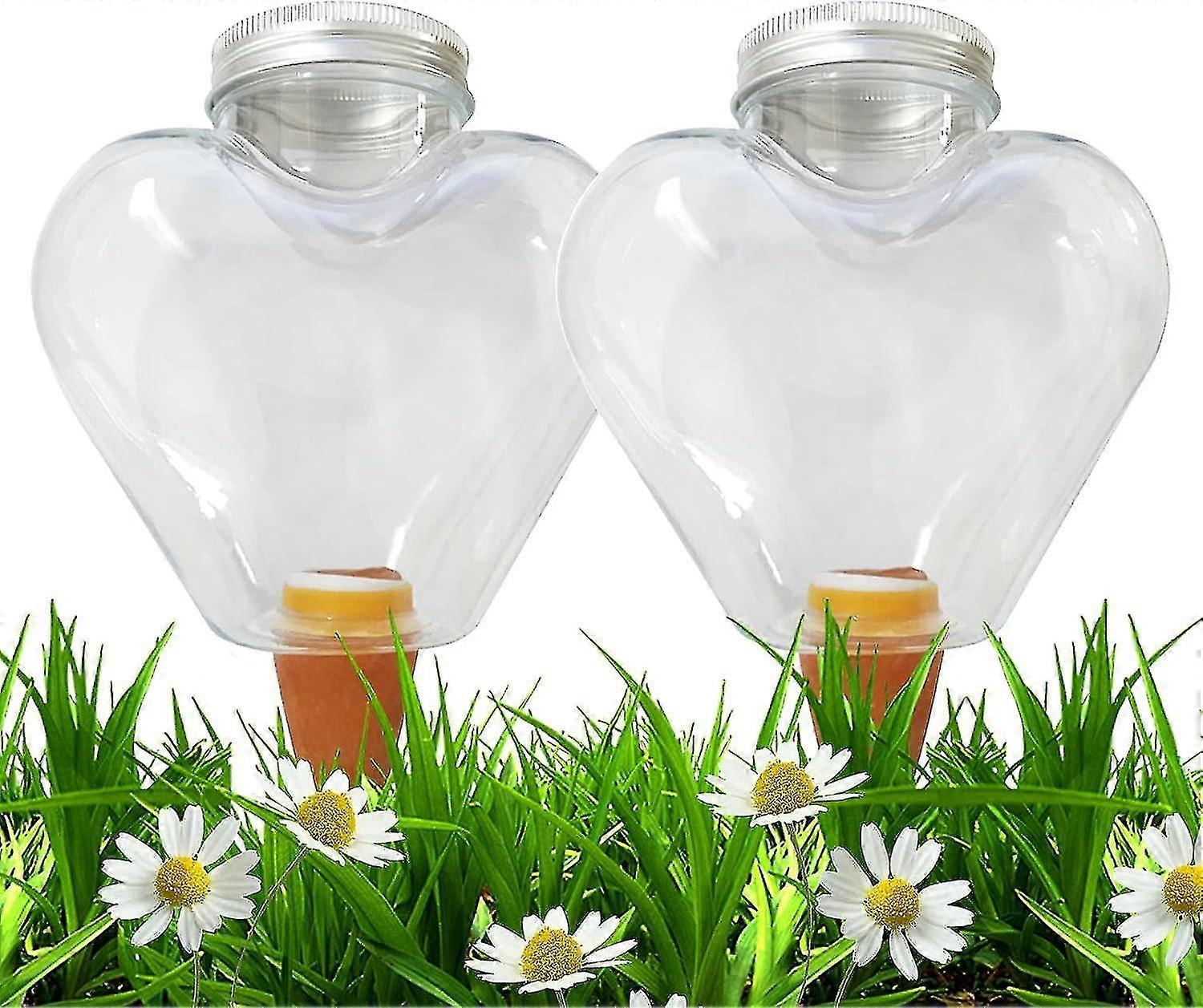 2st självvattnande blommor vattningsbollar transparenta, automatisk vattning inomhusväxter 300ml, vattningsbollar för krukväxter, trädgårdsväxt-ZZY