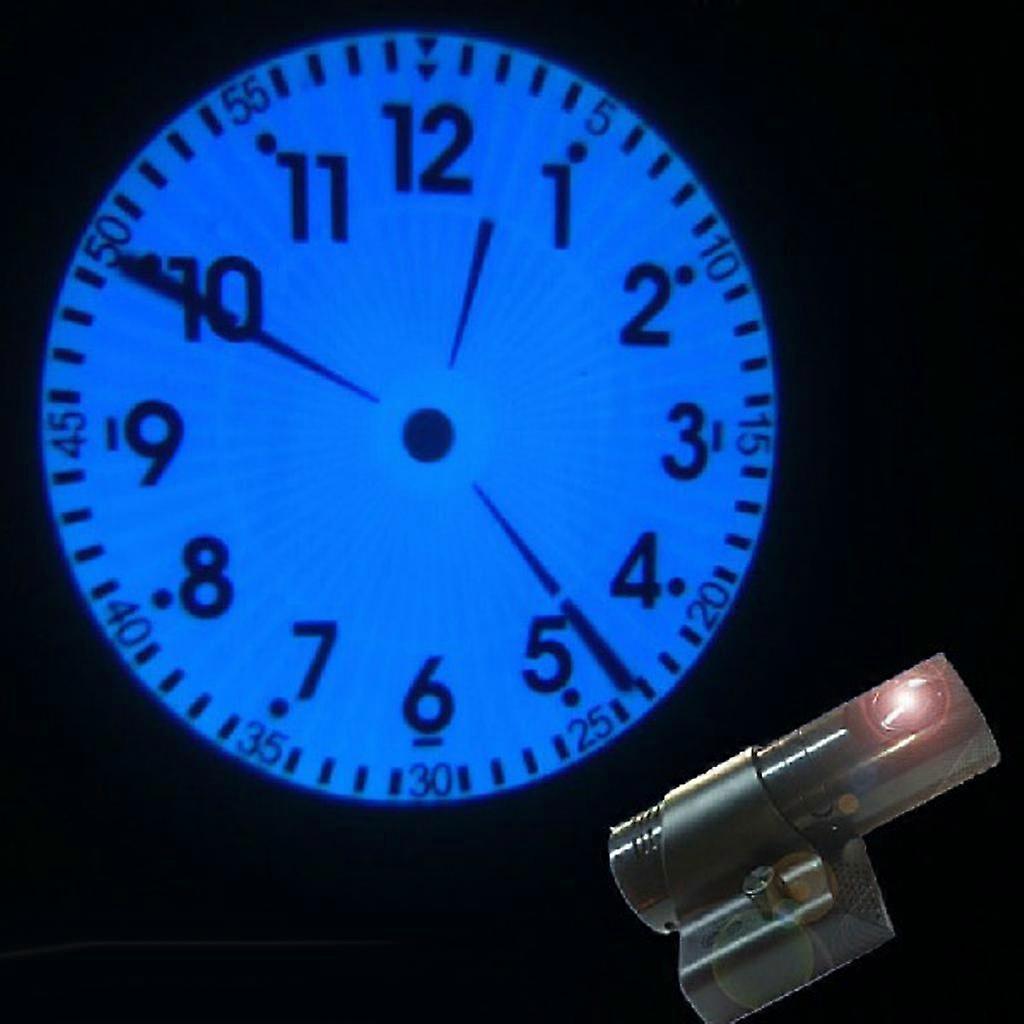 Projektion Digitaler LCD-Wecker 5Farbwechsel-Display für Schlafzimmer UK Plug