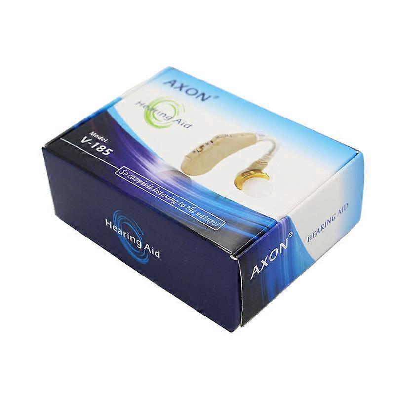 Behind the Ear Hearing Aid 303 LR44 Button Battery Sound Amplifier Early Deafness Noise Reduction Common To Left and Right