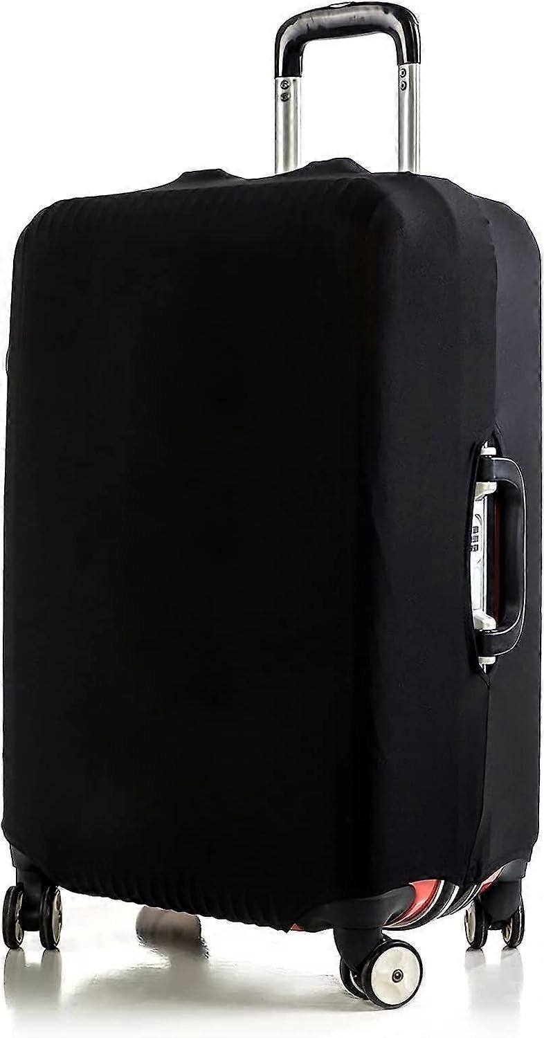 Capa de mala - Capa de bagagem elástica Chiffon para mala de 22-24 polegadas (preto)
