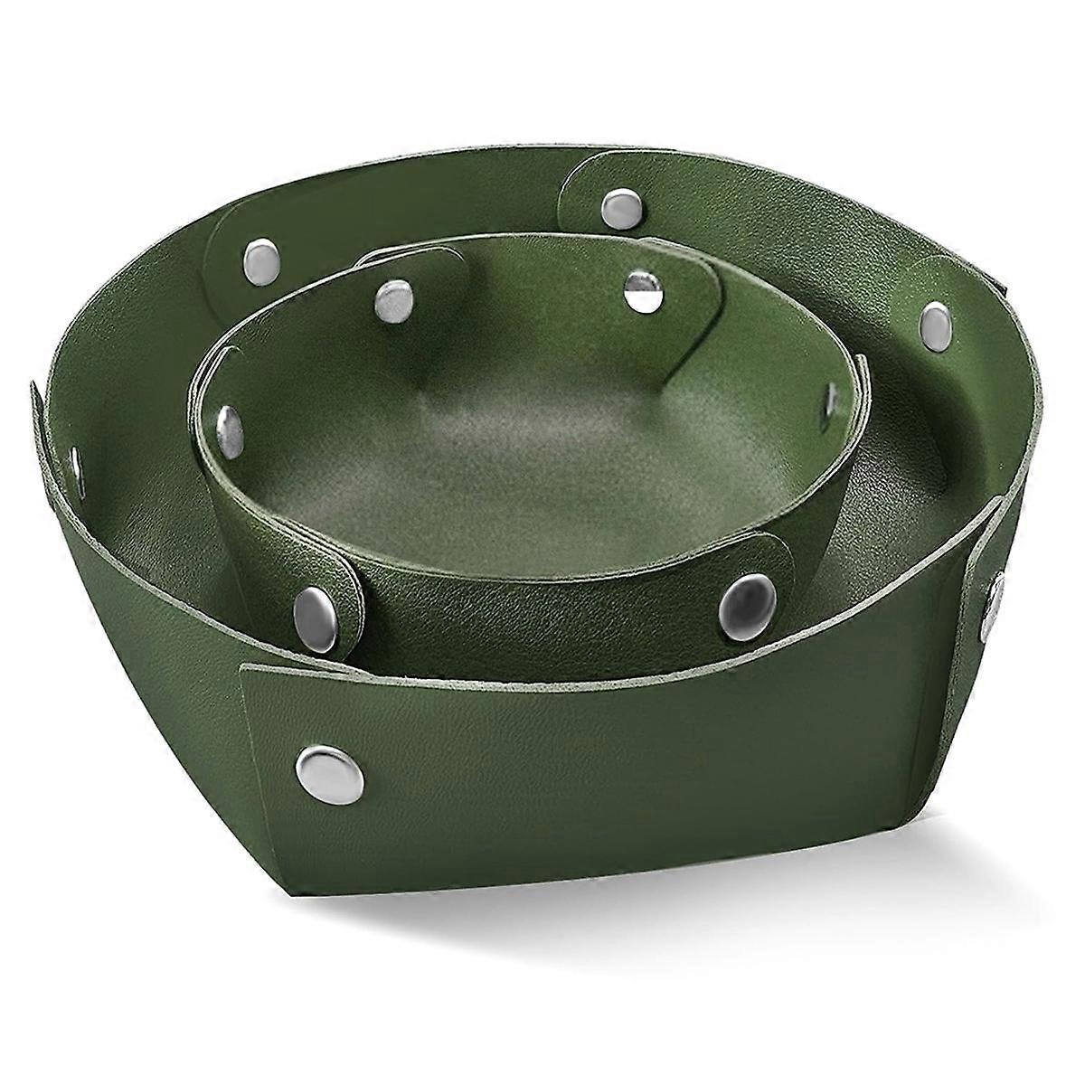 PU Leather Tray Jewelry Tray,Table Tray Bedside Nightstand Desk Tray,Decorative Portable Entryway Desktop Catchall TrayA