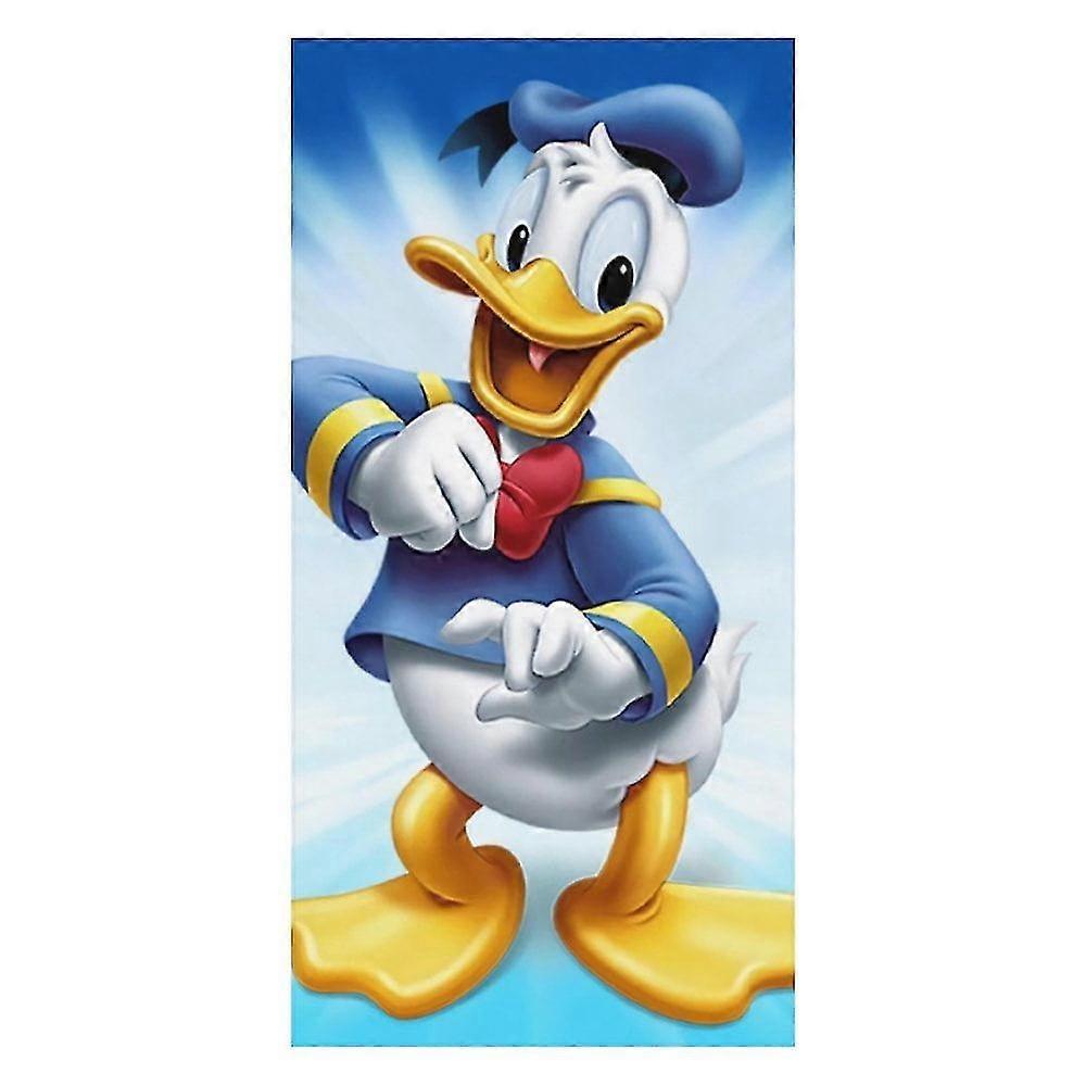 i22 Donald Duck Oversized Double Faced Pile Beach Towel, Large Inches Pool Towel, Sandproof, Fast Drying, Compact, Soft, Absorbent cvv22