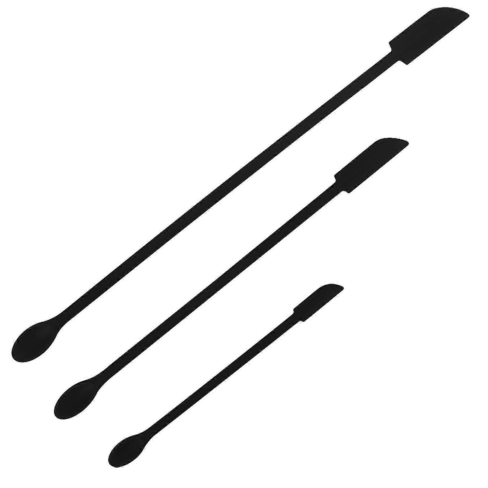 3pcs Mini Silicone Spatula Reusable Multipurpose Double-headed Scraper