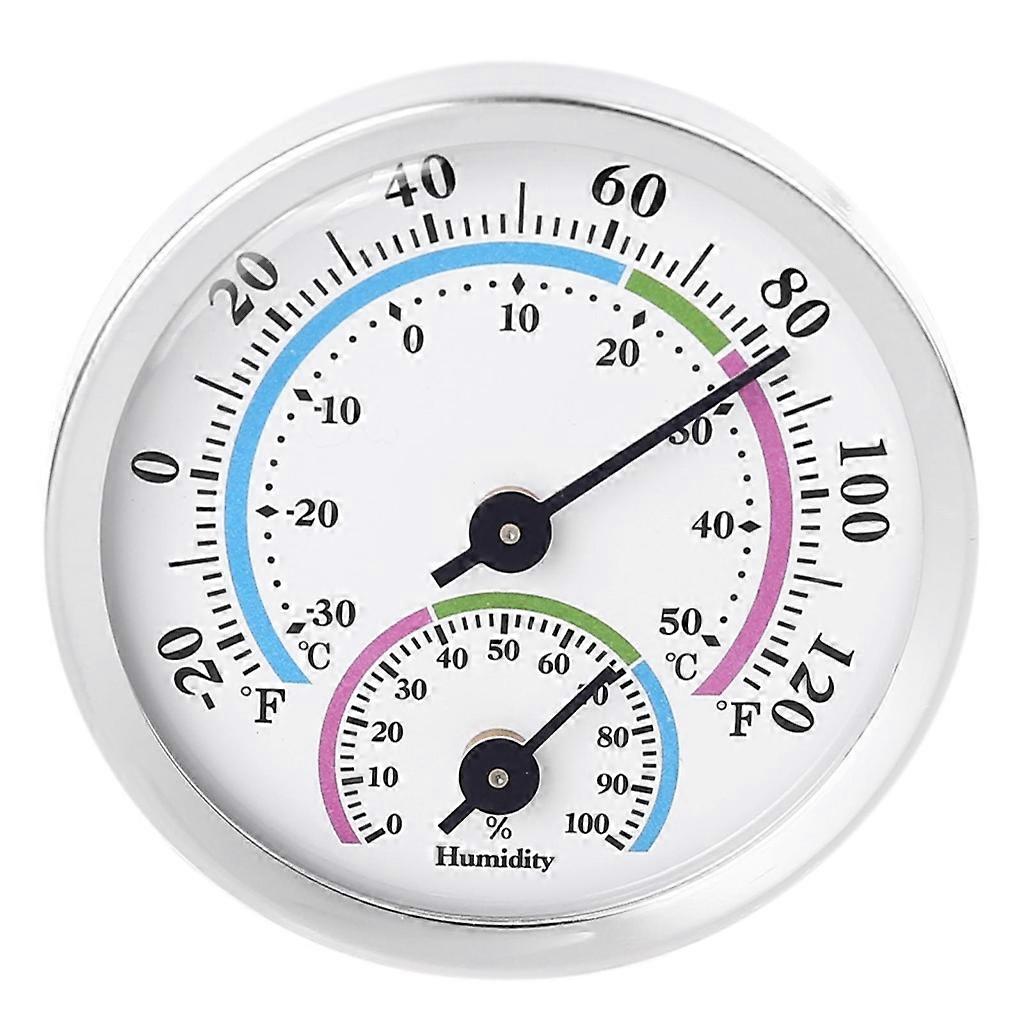 Thermometer Wireless Round 2" in Diameter No Battery Hanging Hygrometer Watch