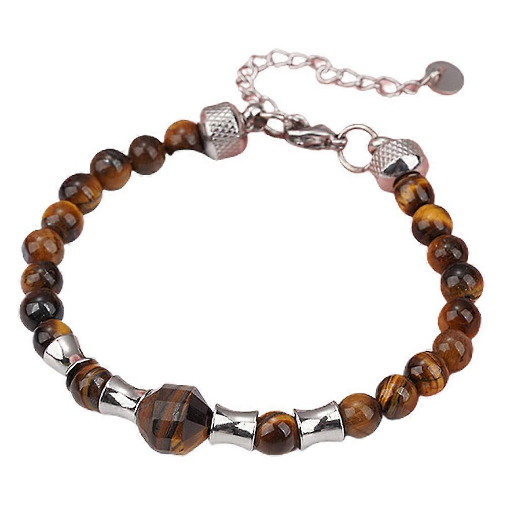 Faceted Tiger Eye Black Onyx Bracelet