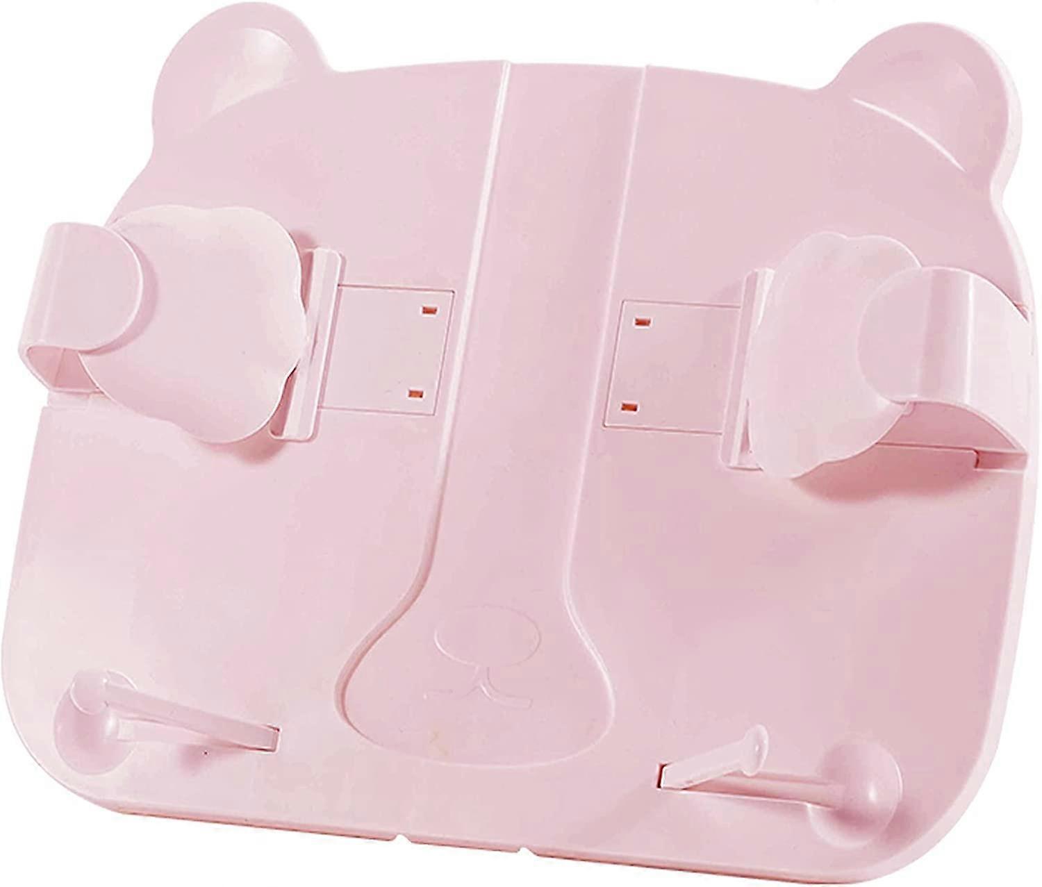 Book Stand with Fixing Clips, Adjustable Book Holder for Reading Hands Free Foldable Cookbook Holder