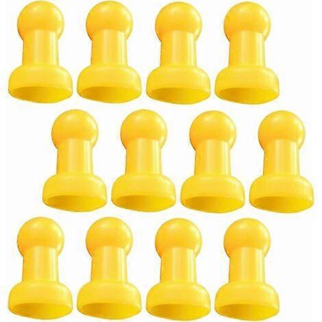 12 x Trampoline Cap Post Cap Trampoline Accessories 8x5cm Yellow
