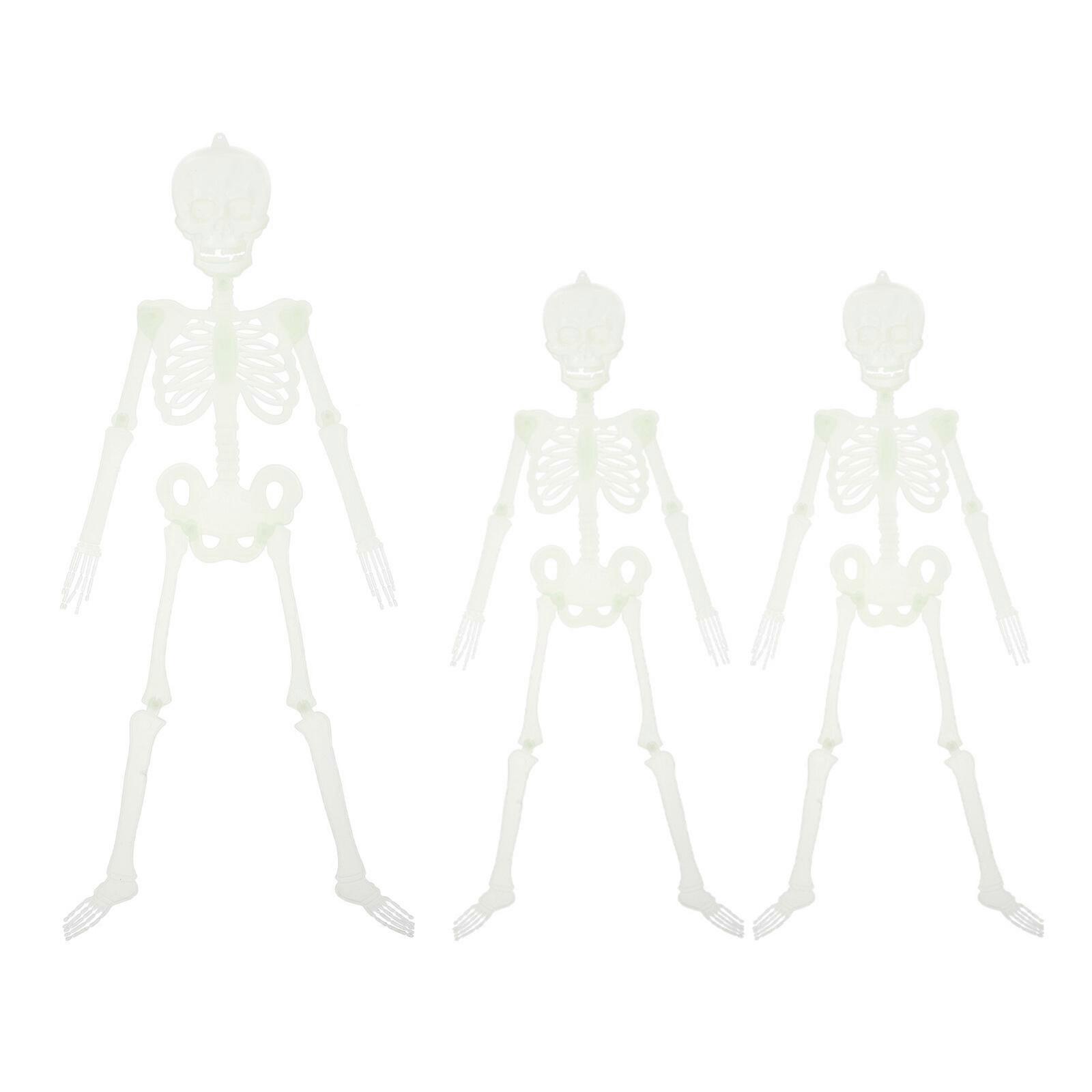3Pcs Halloween Lumineux Squelette Pendentif Party Layout Pendentif Chic Suspendu Décor