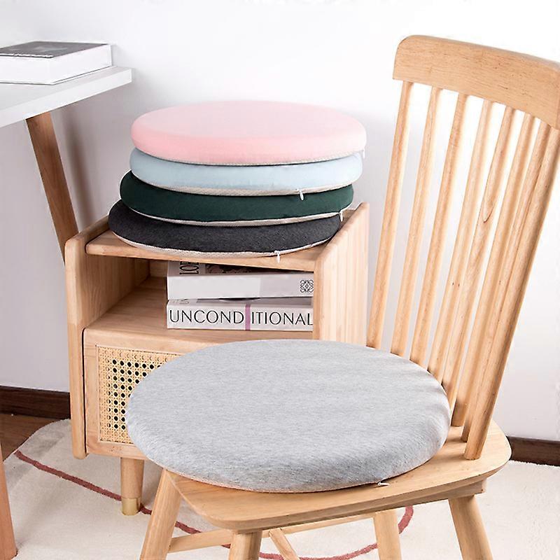 30/35/40cm Round Memory Foam Chair Seat Cushion Pad Washable Mat For Home