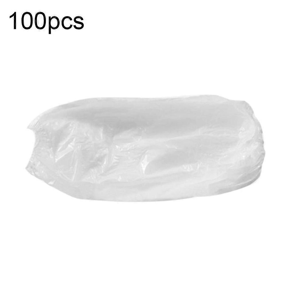 100Pcs Protective Waterproof Disposable Plastic Arm Sleeves Covers Oversleeves