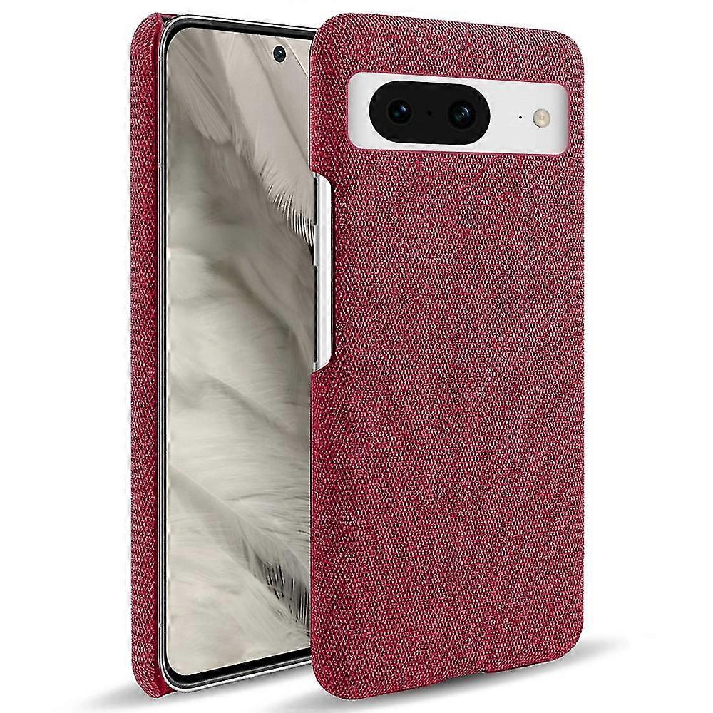For Google Pixel 8a Case Fabric Cloth+PC Solid Color Design Back Phone Cover Boris