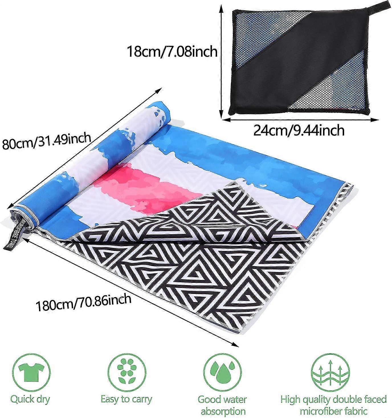 Microfiber Beach Towel Sand Proof,quick Drying,extra Large