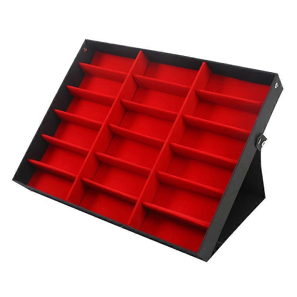 18 Grids Eyeglass Sunglasses Glasses Storage Display Box Holder Case Organizer
