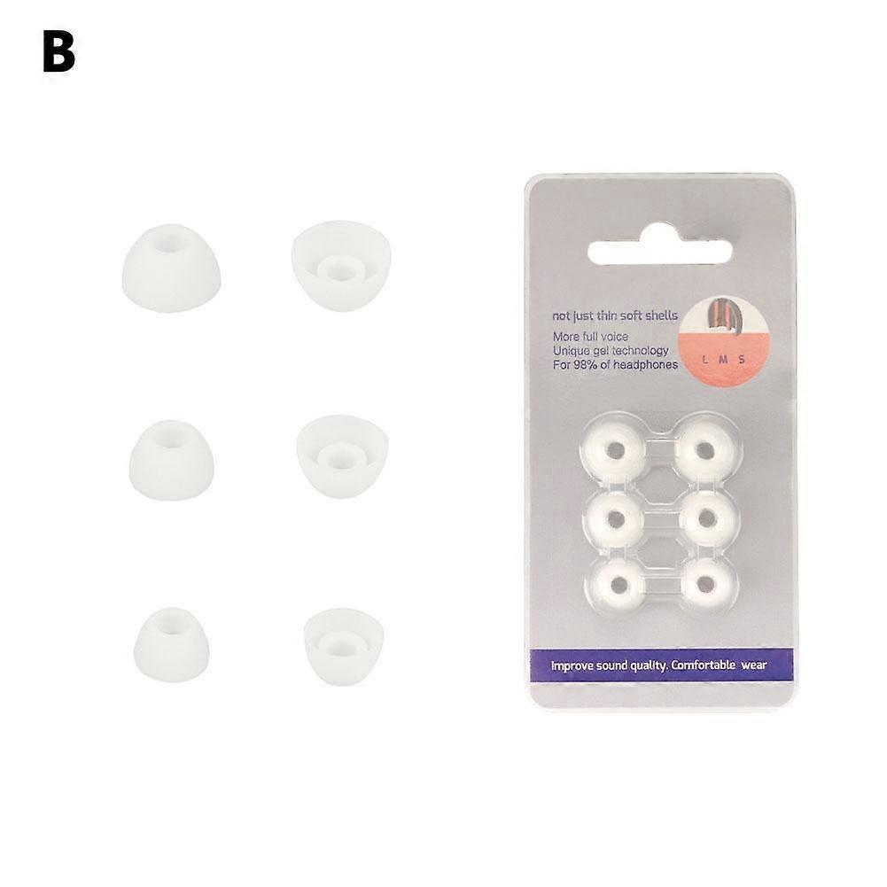 6x Silicone EarBuds Ear Tips for The Bowers & Wilkin PI8 (Small, Medium, Large)