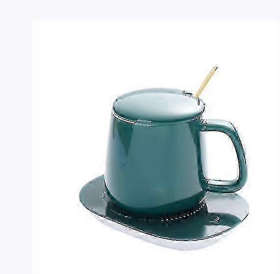 Electric Cup Warmer Usb Heating Water Cup Drinking Cup Thermostatic Cup Green