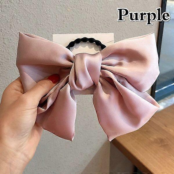 Damer Hästsvans Stor Rosett Hår Ring [Ljusrosa]