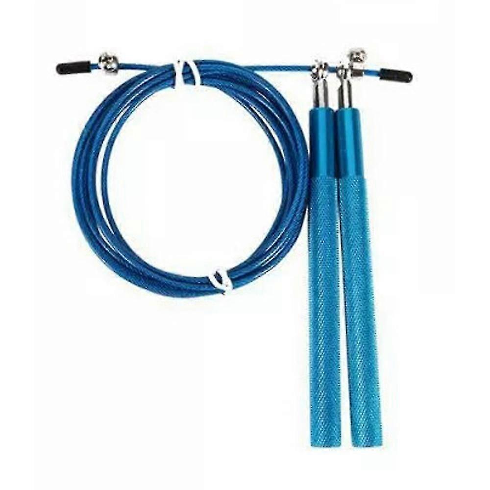 Speed Skipping Rope Tangle Free Adjustable Length Metal Thick Handle Steel Rope For Workout Exercise