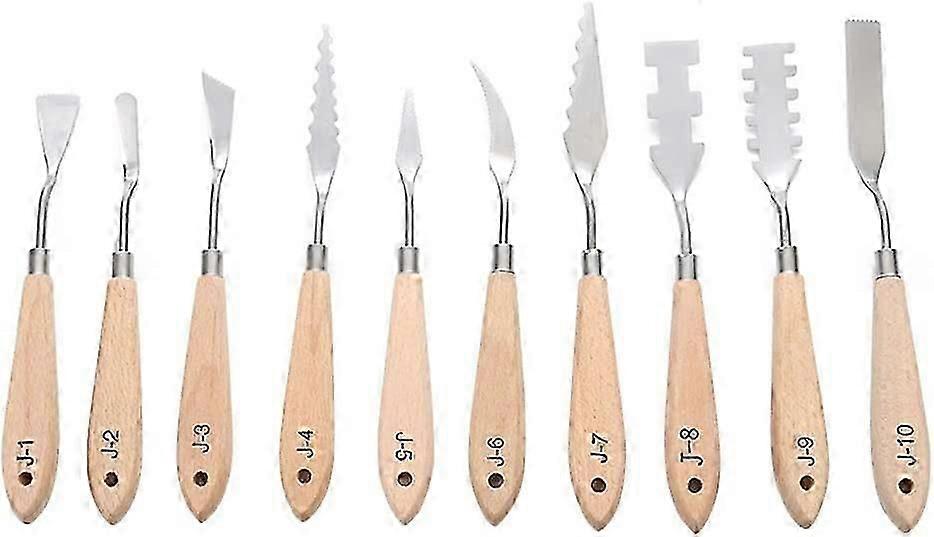 Palet skraber Spatel Olie Maleri Blanding Scraper Art Tool 10stk