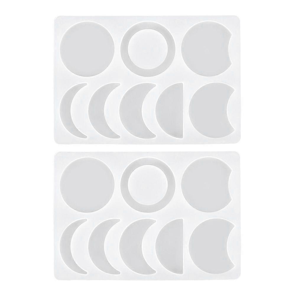 2pcs  Silicone Mold Ornaments Mold Different Moons Mold DIY Silicone Mold