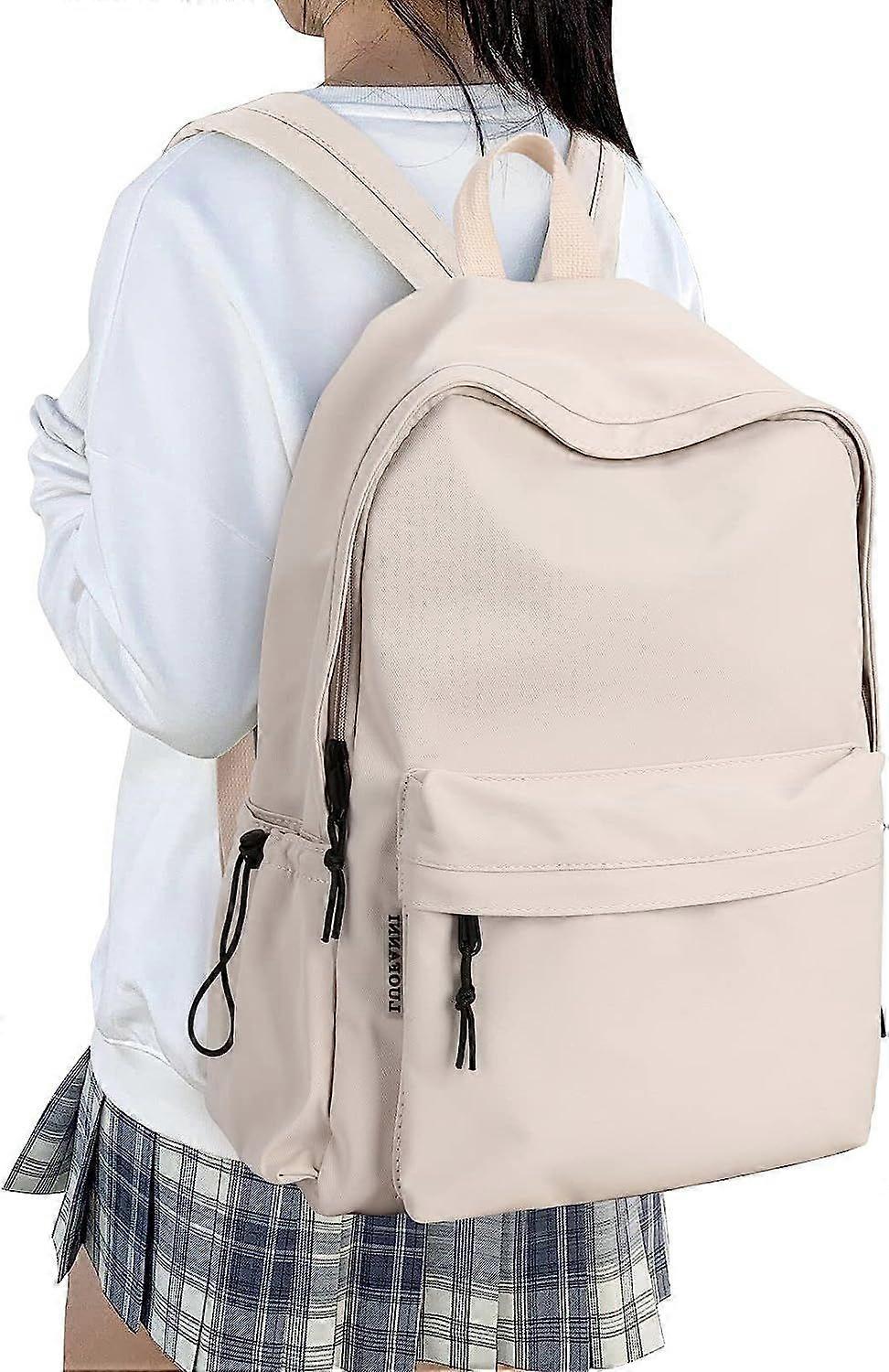School backpack girl backpack white