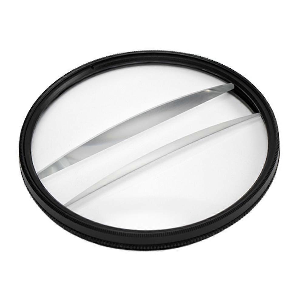 Glass Kaleidoscope Prism Double Half Moon Camera Filter Accessories Photography Props