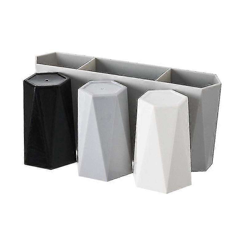 Organize Bath Essentials with 1set Toothbrush Toothpaste Rack