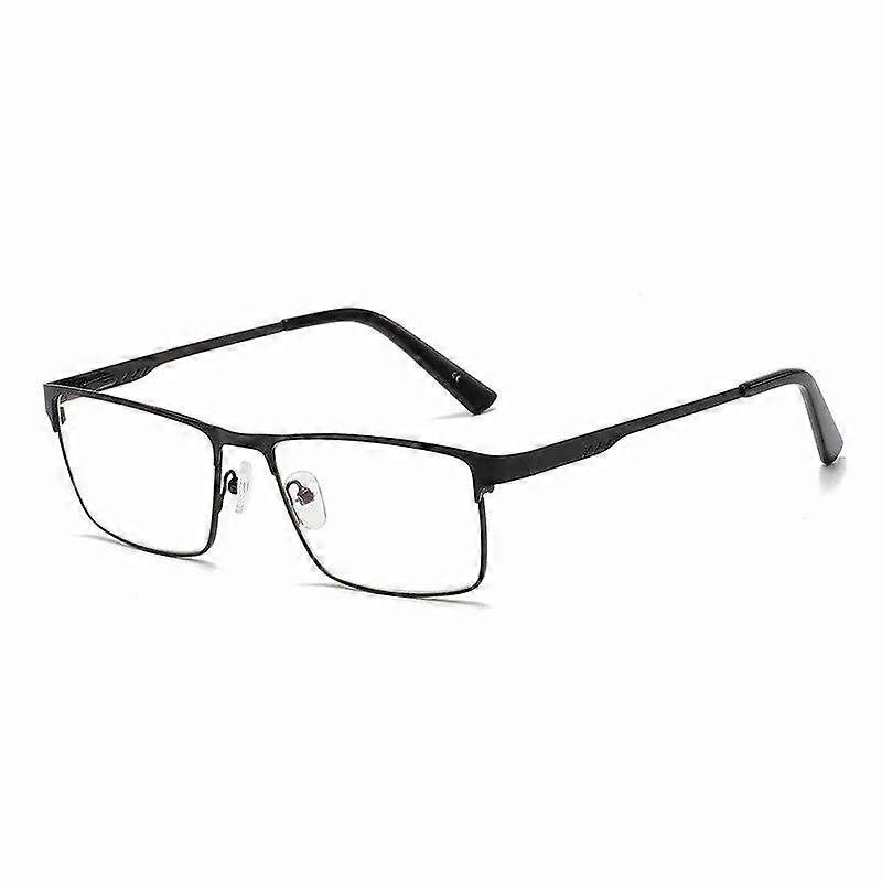 Alloy Metal Reading Glasses Square Presbyopia Glasses For Men Business Eyewear Diopters +1.25 To +6.0