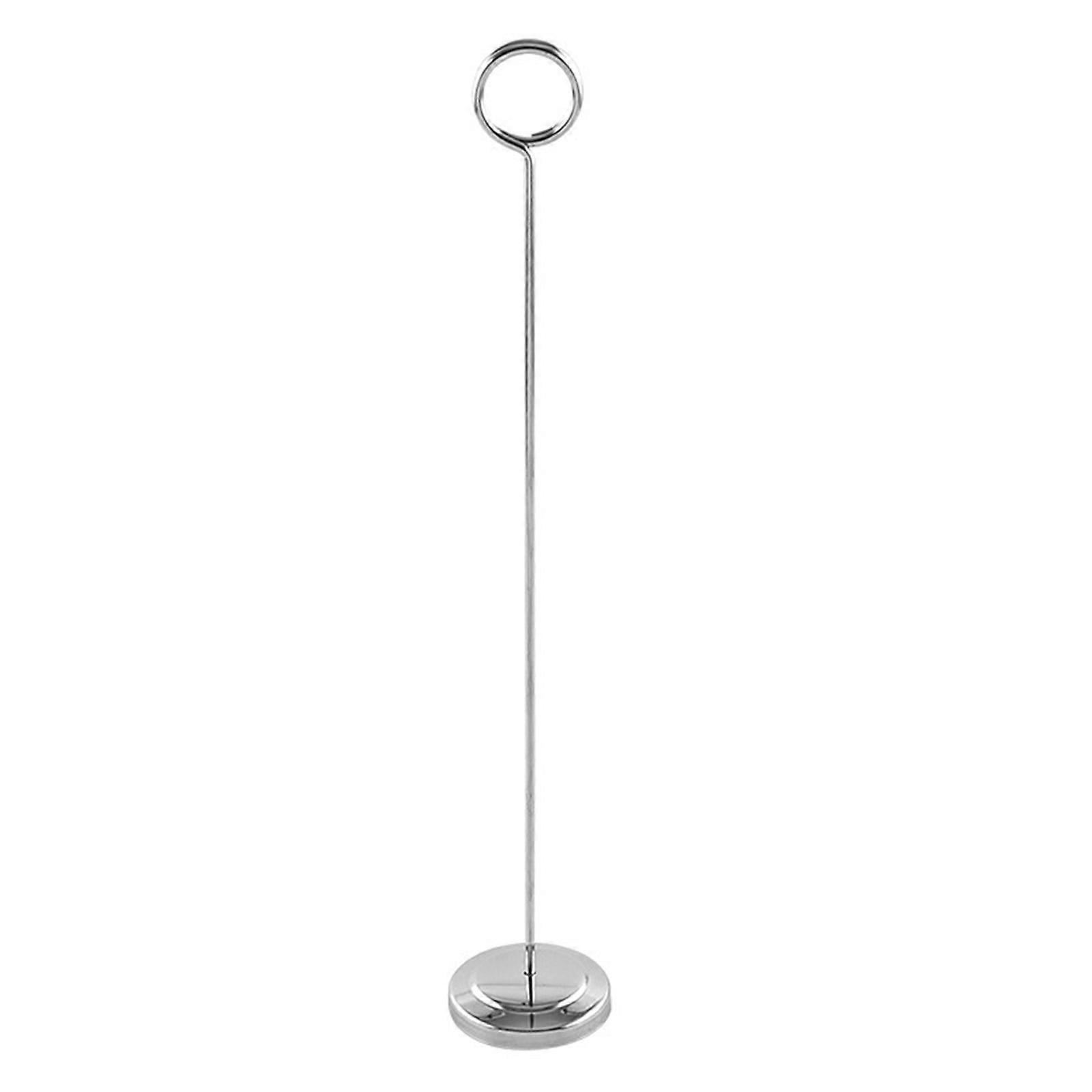 4/6/8/10/12 Inch Table Number Holder Stand Place Card Holders Tabletop Menu Sign Silver