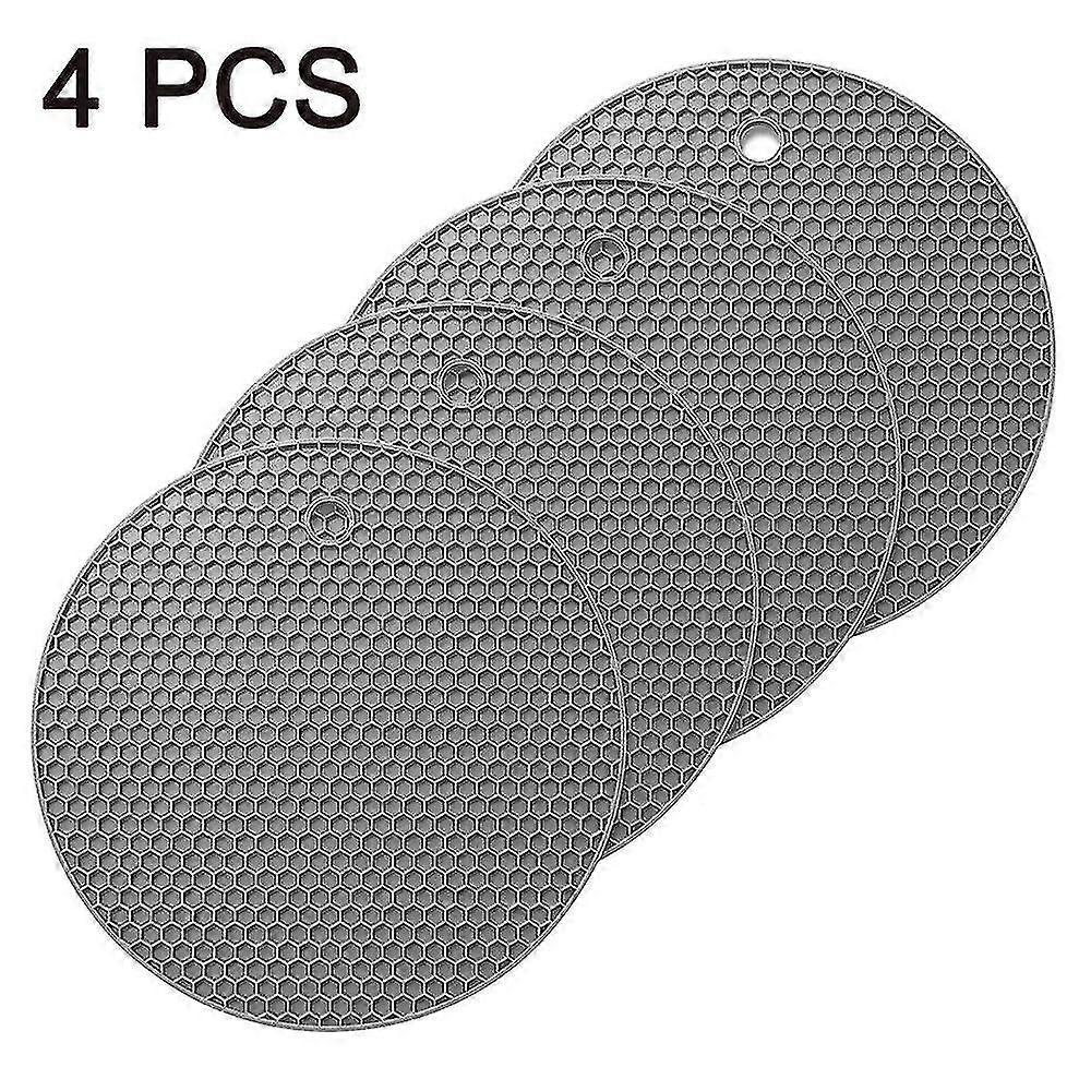 Extra Thick Silicone Pot Coaster Trivet Mats - Heatproof Pot Holder