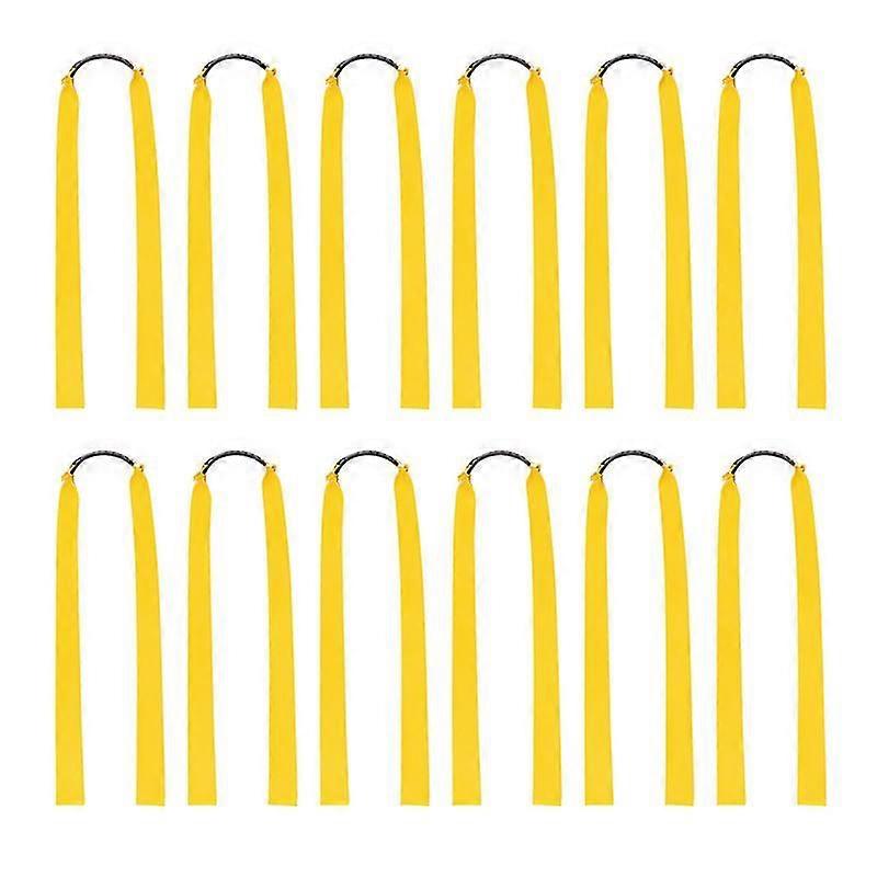 12pcs Rubber Bands For Catapult Widened Flat Catapult Bands Elastics For Hunting