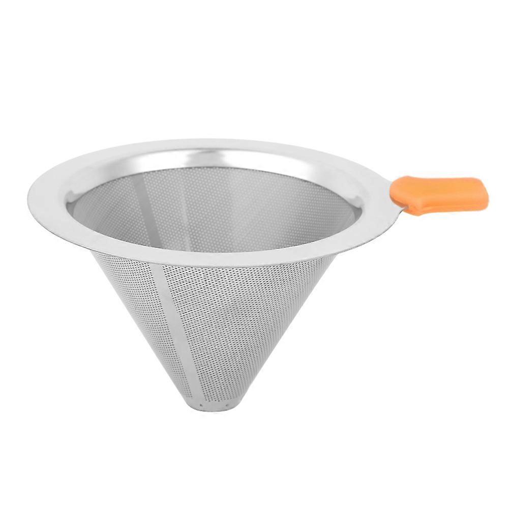 Stainless Steel Double Layer Coffee Filter, Reusable for 1-2 Servings